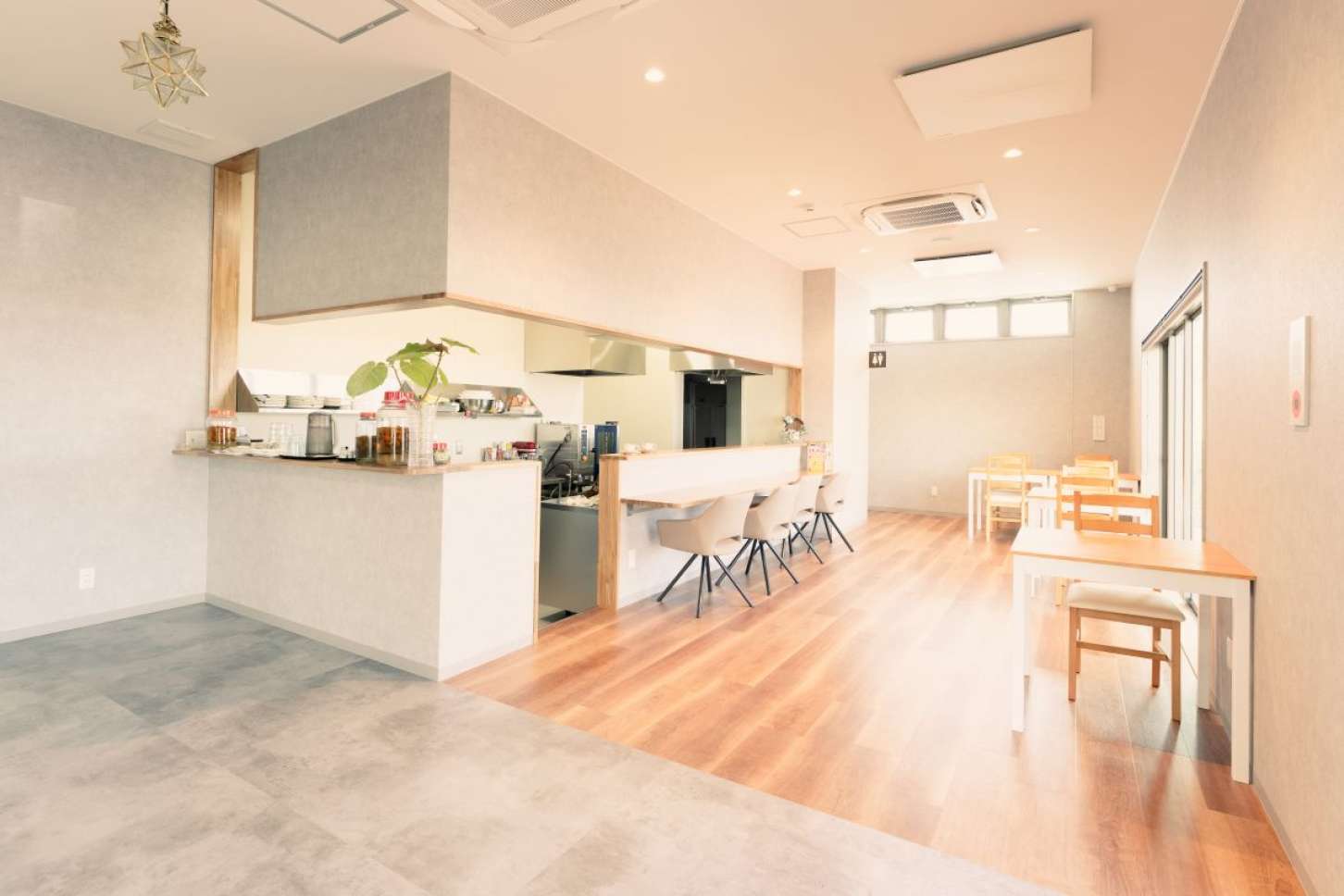 施設に併設されたカフェ