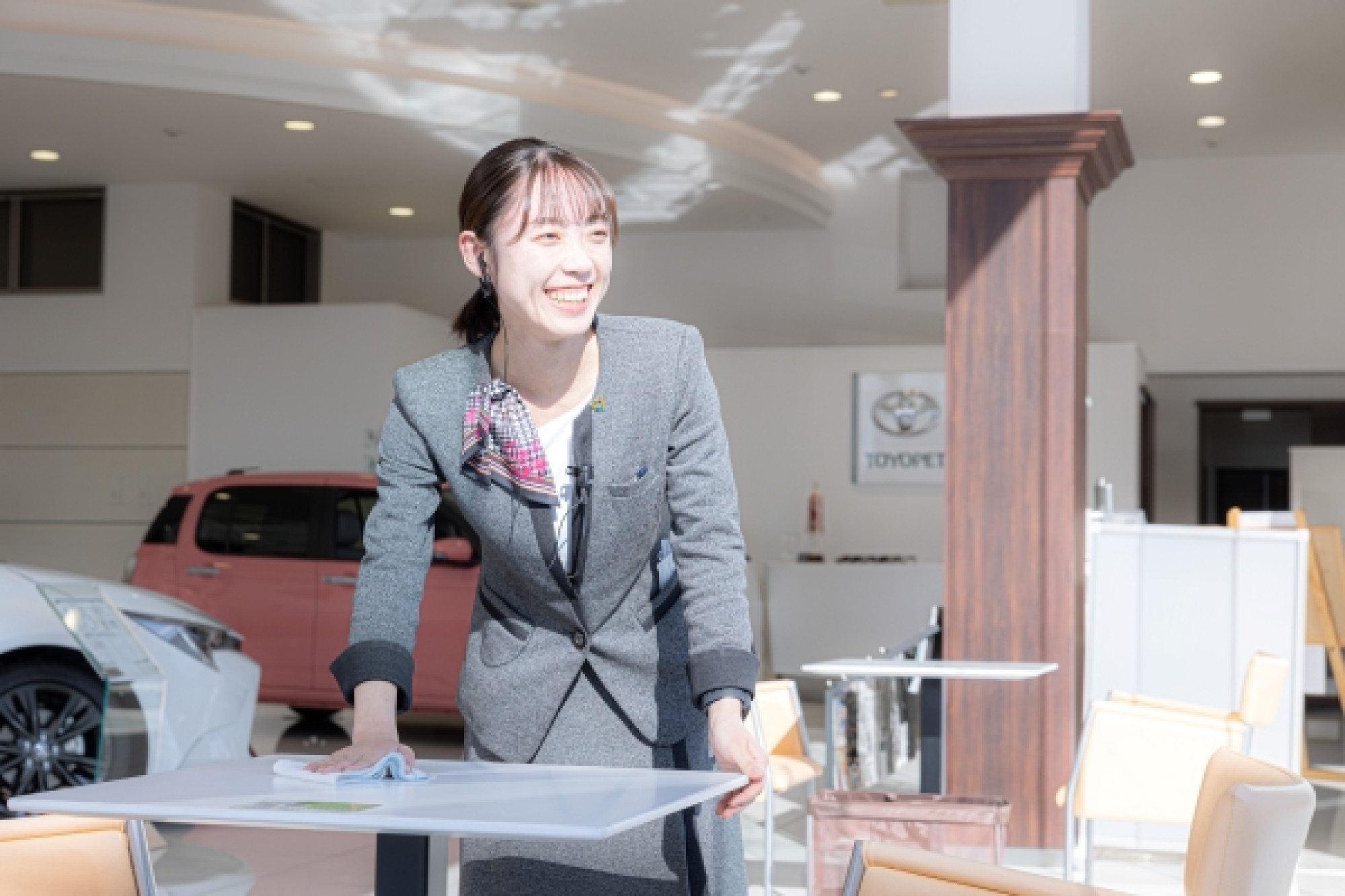 さわやかに振る舞う先輩達が皆様をお待ちしています。