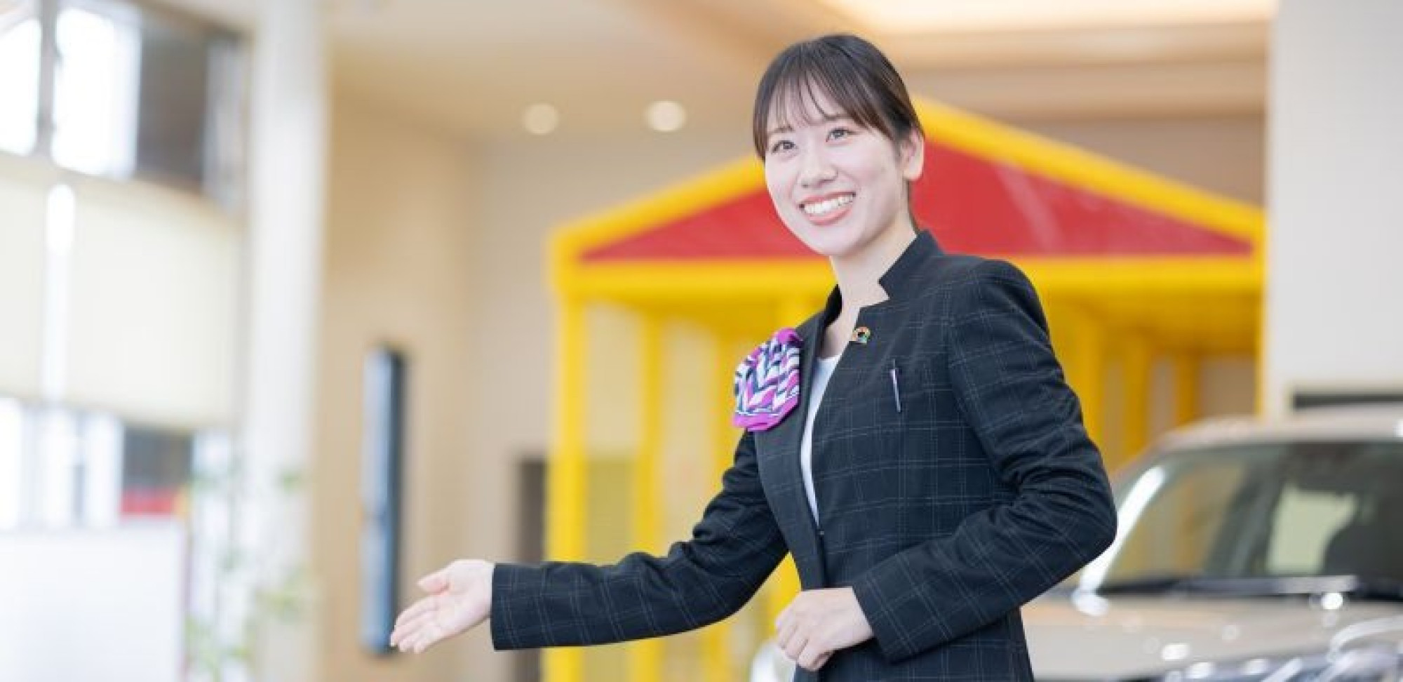 お客様応対に欠かせない笑顔がいっぱい!