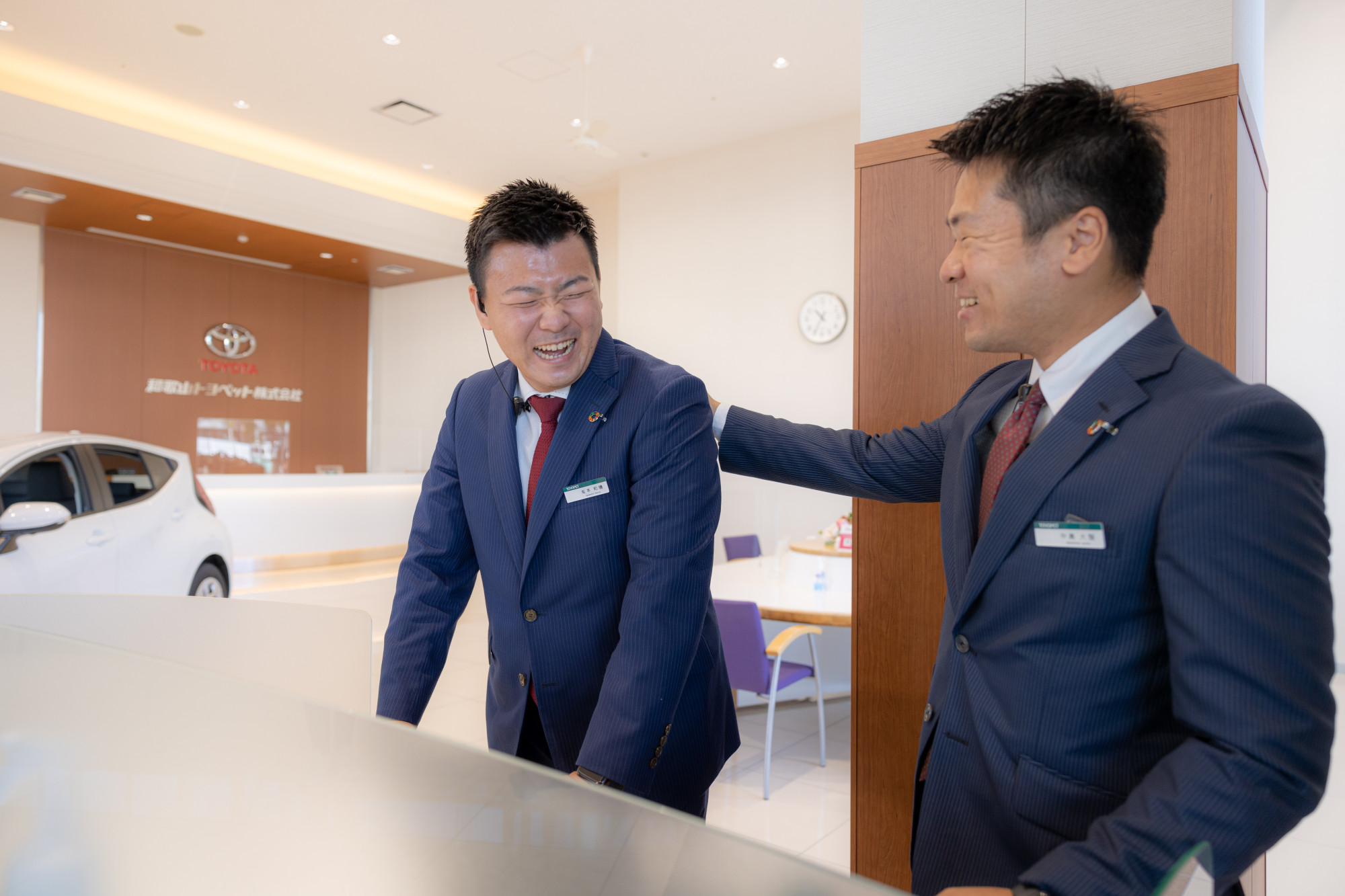 お客様応対に欠かせない笑顔がいっぱい!