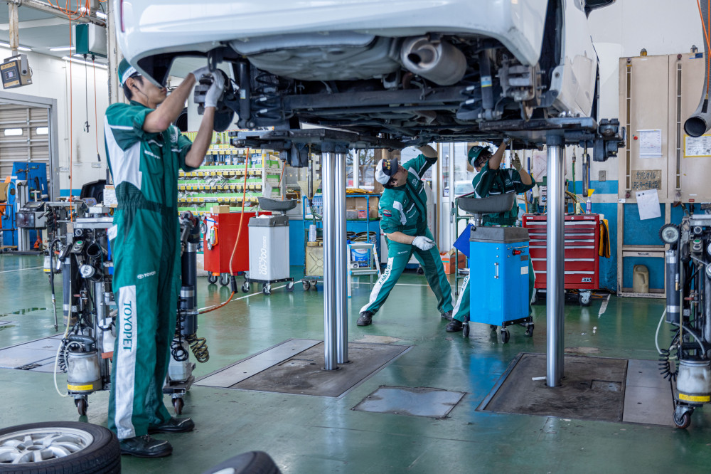 整った整備工場