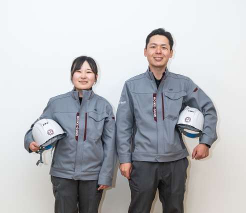 従来の作業服から変わり、機能的でお洒落なデザインになりました！